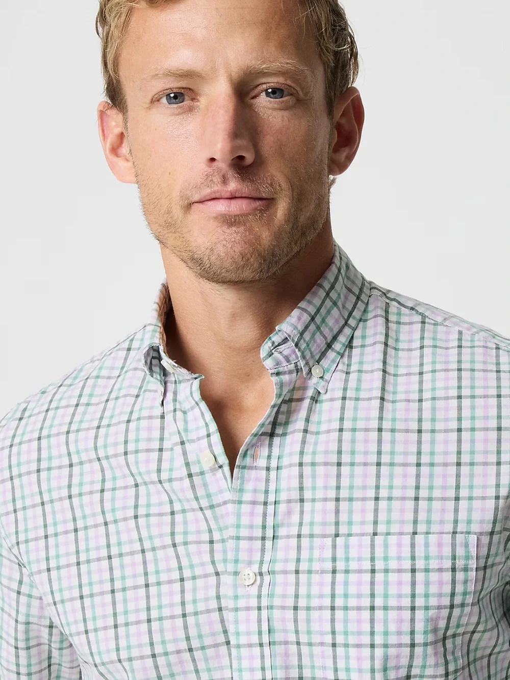 J crew mountain laurel multi  classic fit flex shirt